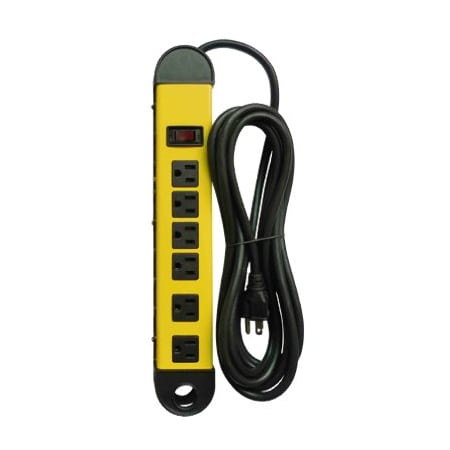 Kab Enterprise Power Strip, SJT, 6 Outlet(s) 15 ft. PS-678